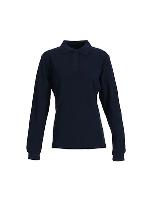 POLERA PIQUE MUJER M/L Marino 60/40 MTX T/L