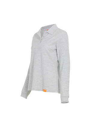 POLERA POLO M/L MUJER 60% ALG 40% POLY GRIS T/XXXL