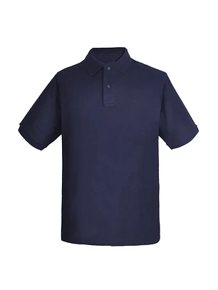 POLERA PIQUE HOMBRE MANGA CORTA, AZUL MARIN, XXXL, BLACK BULL