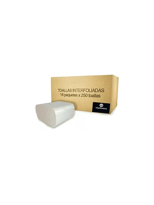 CAJA TOALLA DE PAPEL INTERFOLIADO D/H 18X250 HJS GENERICO