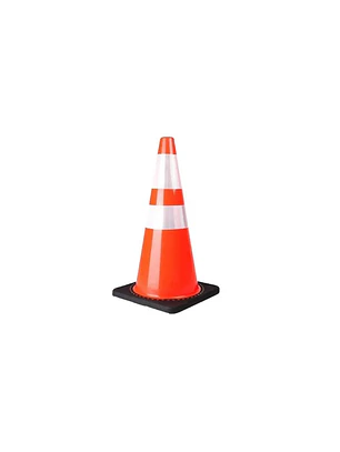 CONO REFLECTANTE DOBLE CINTA XTR BASE PESADA 28 NARANJO
