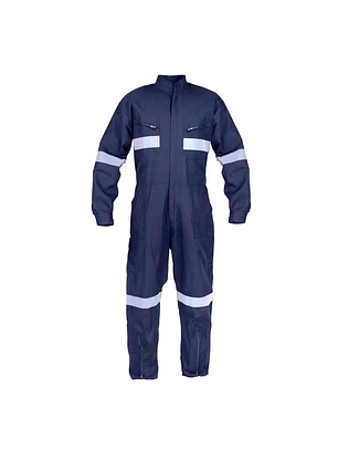 OVEROL POPLIN C/REFLECTANTE AZUL BUFALO T/XL