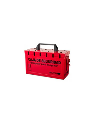 CAJA BLOQUEO ATOX 605 ROJA