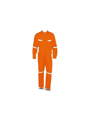 OVEROL POPLIN C/REFLECTANTE NARANJO BUFALO T/L