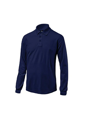 POLERA MANGA LARGA PIQUE BLACK BULL AZUL T/2XL