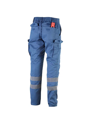 PANTALON CARGO GABARDINA F. POLAR PRACTICAL LINE HOMBRE 100% AZUL T/XL