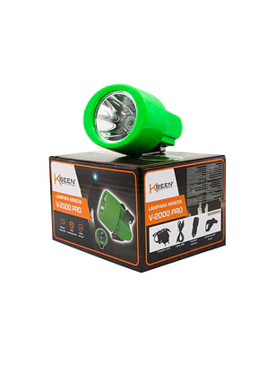 LAMPARA MINERA KBEEN V2000 PRO CARGADOR USB / AUTO