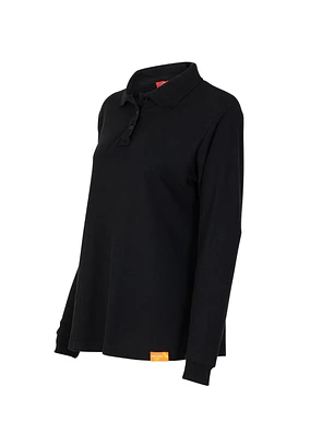 POLERA POLO M/L MUJER 60% ALG 40% POLY NEGRO T/XL