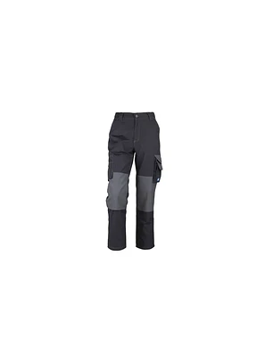 PANTALON CARGO ALERCE BICOLOR GRIS OSCURO / GRIS CLARO RODILLA REFORZADA HOMBRE 80% T/44