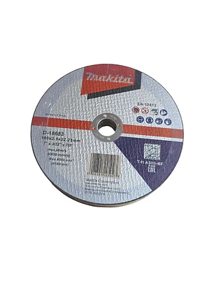 Disco Corte Metal 7'' (180 X 2.5 X 22.23) Recto A30 MAKITA D-18683 10 UNIDADES