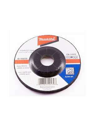 Disco Desbaste Metal 4-1/2'' (115 X 6 X 22.23) Cd A MAKITA D-18459 10 UNIDADES