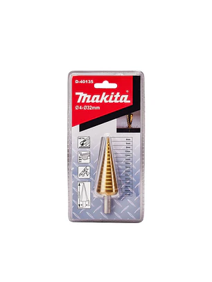 Broca De Paso Recta Recubrimiento De Titanium 4-32 D-40135 MAKITA