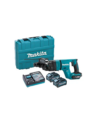 Rotomartillo SDS-PLUS 28 mm 3 modos - 4,8 kg. / Batería BL4040 (4.0Ah) x 2, Cargador DC40RC, XGT 40Vmax BL Motor XPT AVT AWS AFT HR007GM201 MAKITA