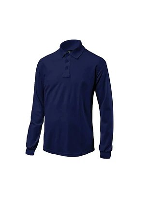 POLERA MANGA LARGA PIQUE BLACK BULL AZUL T/3XL