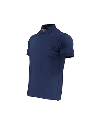 POLERA POLO M/C HOMBRE 60% ALG 40% POLY AZUL T/S