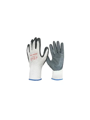 GUANTE NYLON NITRILO OREGON FLEX BY LEGEND, BLANCO/GRI, 8, LEGEND