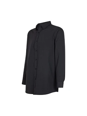 CAMISA OXFORD M/L HOMBRE NEGRO T/L