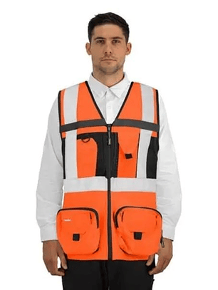 CHALECO GEOLOGO ALASKA XPERT HOMBRE NARANJO XL