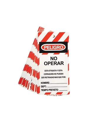 TARJETA NO OPERAR LOCK OUT PACK -25
