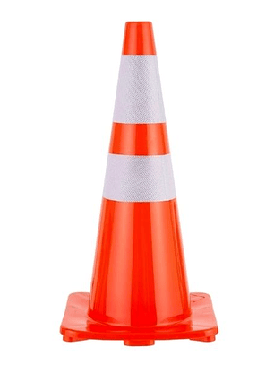 CONO NARANJO 28'' 2 CINTAS REFLECTANTE