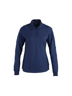 POLERA POLO M/L MUJER 60% ALG 40% POLY AZUL T/XL