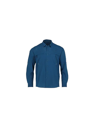 BLUSA SANTORINI STRETCH ANTIBACTERIAL MUJER AZUL REY T/S NOLK