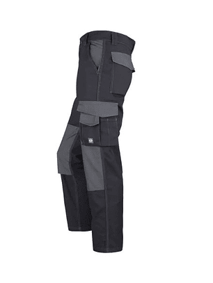 PANTALON CARGO ALERCE BICOLOR GRIS OSCURO / GRIS CLARO RODILLA REFORZADA HOMBRE 80% T/58