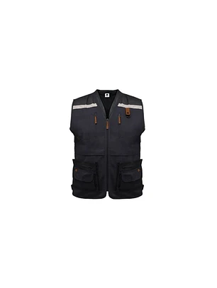 CHALECO GEOLOGO GABARDINA QUEBEC GRIS XL