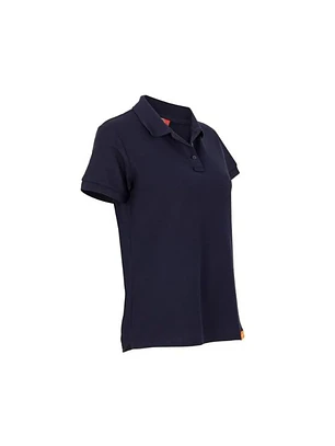 POLERA POLO M/C MUJER 60% ALG 40% POLY AZUL T/3XL