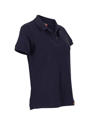 POLERA POLO M/C MUJER 60% ALG 40% POLY AZUL T/3XL