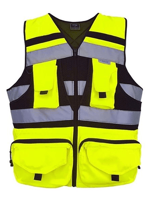 CHALECO GEOLOGO MINERO BASICO XTR, AMARILLO F, XXL, XTR