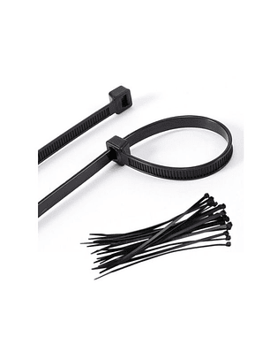 BOLSA 100 AMARRA CABLES 4.8*300 MM NEGRO