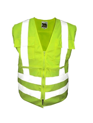 CHALECO GEOLOGO POPLIN AMARILLO FLUOR 360 T/XL