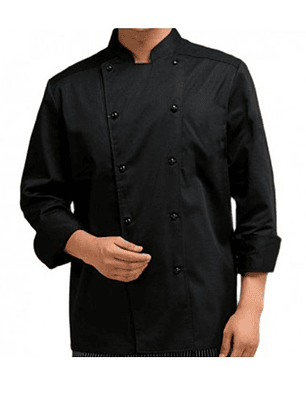 CHAQUETA CHEF BASICA NEGRO T/L