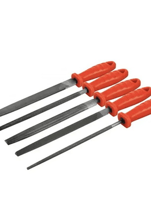 JGO. LIMAS MECANICO 5 PZS. LARGO 10''/25 CMS.