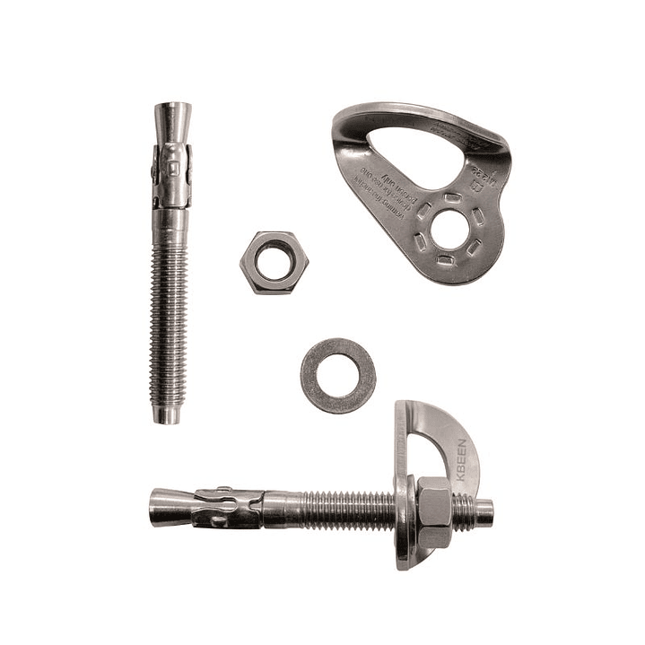 KIT ANCLAJE 12MM ACERO INOXIDABLE KL-10100 KBEEN 1