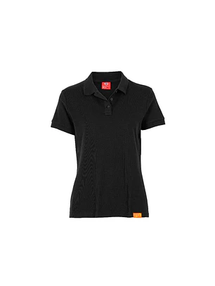 POLERA POLO M/C MUJER 60% ALG 40% POLY NEGRO T/L