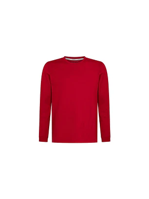 POLERA ESSENTIAL SOFT HOMBRE M/L 80% COTTON 20% SOFT-YARN ROJO L