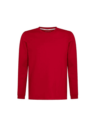 POLERA ESSENTIAL SOFT HOMBRE M/L 80% COTTON 20% SOFT-YARN ROJO XL