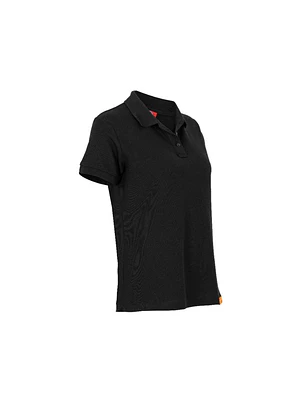 POLERA POLO M/C MUJER 60% ALG 40% POLY NEGRO T/XXL