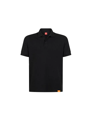 POLERA POLO M/L HOMBRE 60% ALG 40% POLY NEGRO T/XL