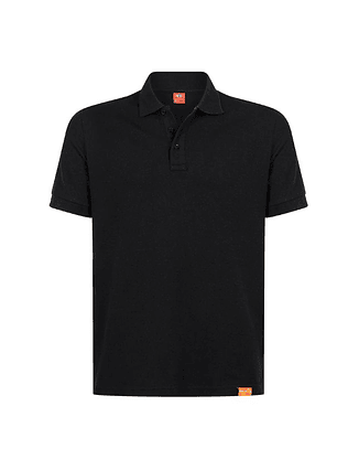 POLERA POLO M/L HOMBRE 60% ALG 40% POLY NEGRO T/XL