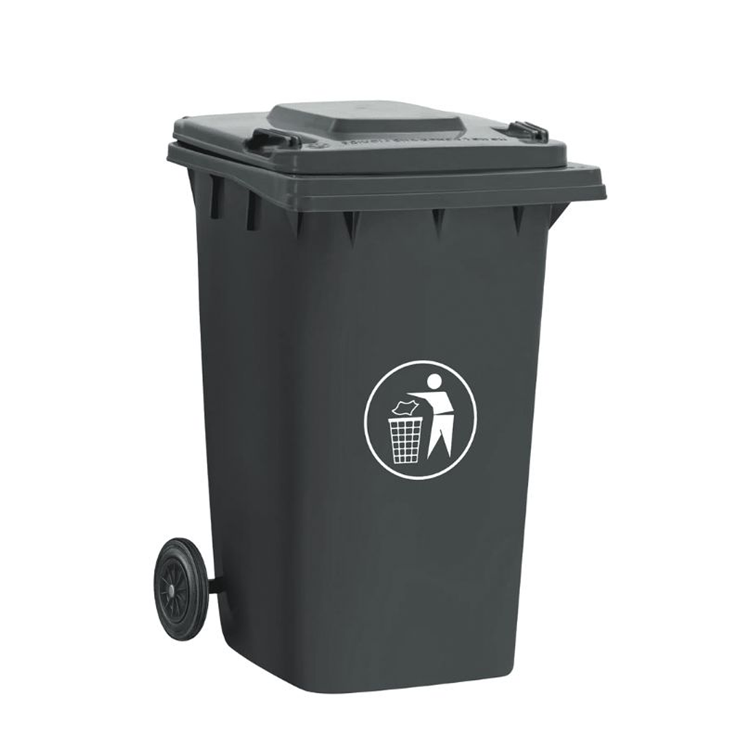Basurero Contenedor de Basura 240 lts - Gris Oscuro 240RC 1