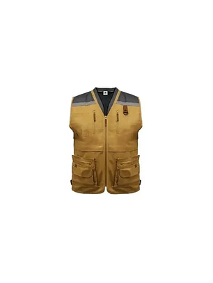 CHALECO GEOLOGO GABARDINA QUEBEC CAMEL XL