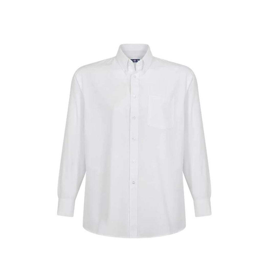 CAMISA OXFORD CLASSIC M/L HOMBRE 55% ALG 45% POLY BLANCO T/S 1