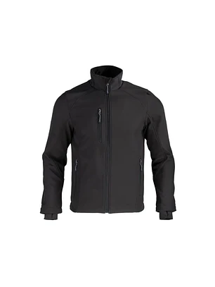 CHAQUETA SOFTSHELL RHELMU M/L HOMBRE 100% POLY NEGRO T/L
