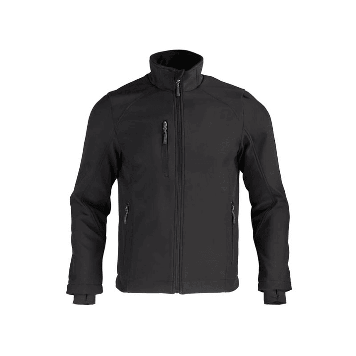 CHAQUETA SOFTSHELL RHELMU M/L HOMBRE 100% POLY NEGRO T/L 1