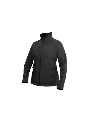 CHAQUETA SOFTSHELL RHELMU MUJER M/LARGA 100% POLY NEGRO T/M