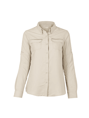 BLUSA OUTWORK RIPSTOP JUBAE M/L MUJER BLANCO T/L