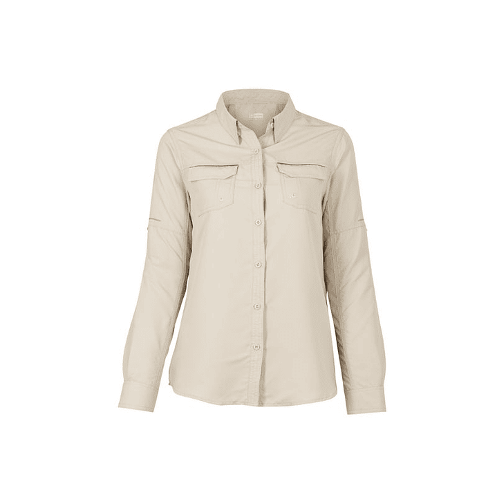 BLUSA OUTWORK RIPSTOP JUBAE M/L MUJER BLANCO T/L 1